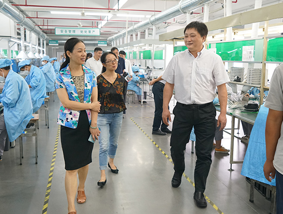 杭州市城市管理局黨組成員、副局長宋曉青一行蒞臨勇電參觀考察